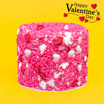 4" Hot Pink Love and Kisses Surprise Cake®