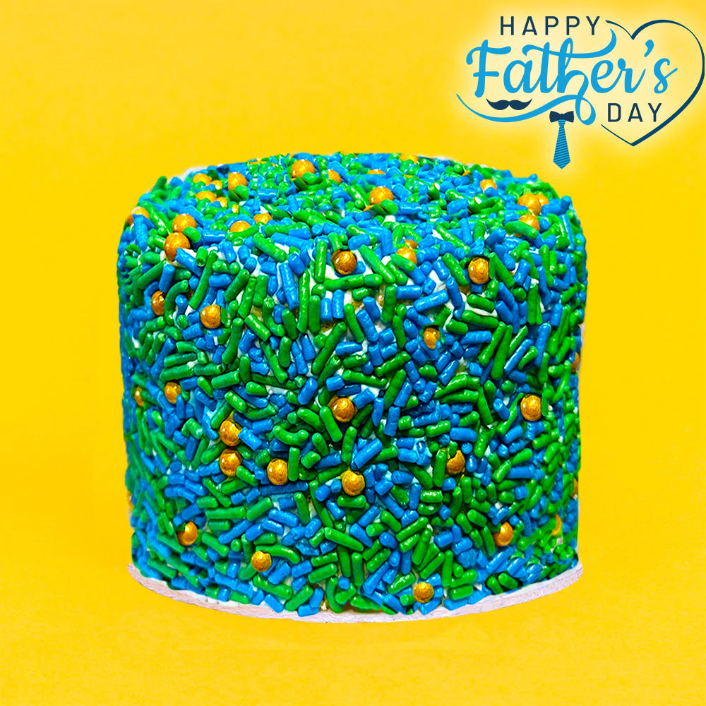 4" Father's Day Vanilla Surprise Cake