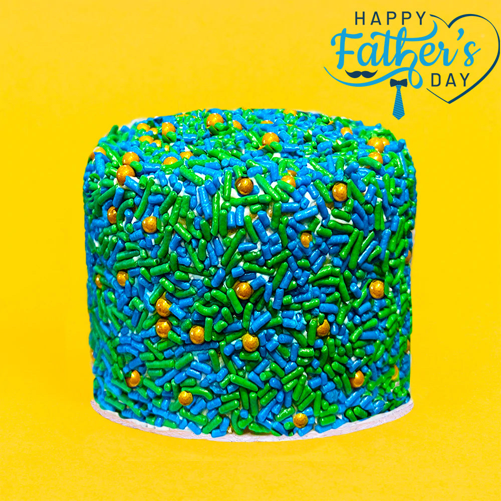 4" Father's Day Vanilla Surprise Cake
