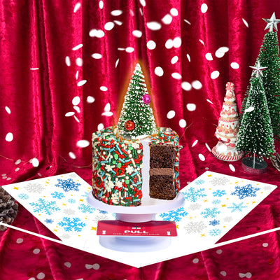 Merry Christmas Box - 4" Chocolate Christmas Surprise Cake Box®