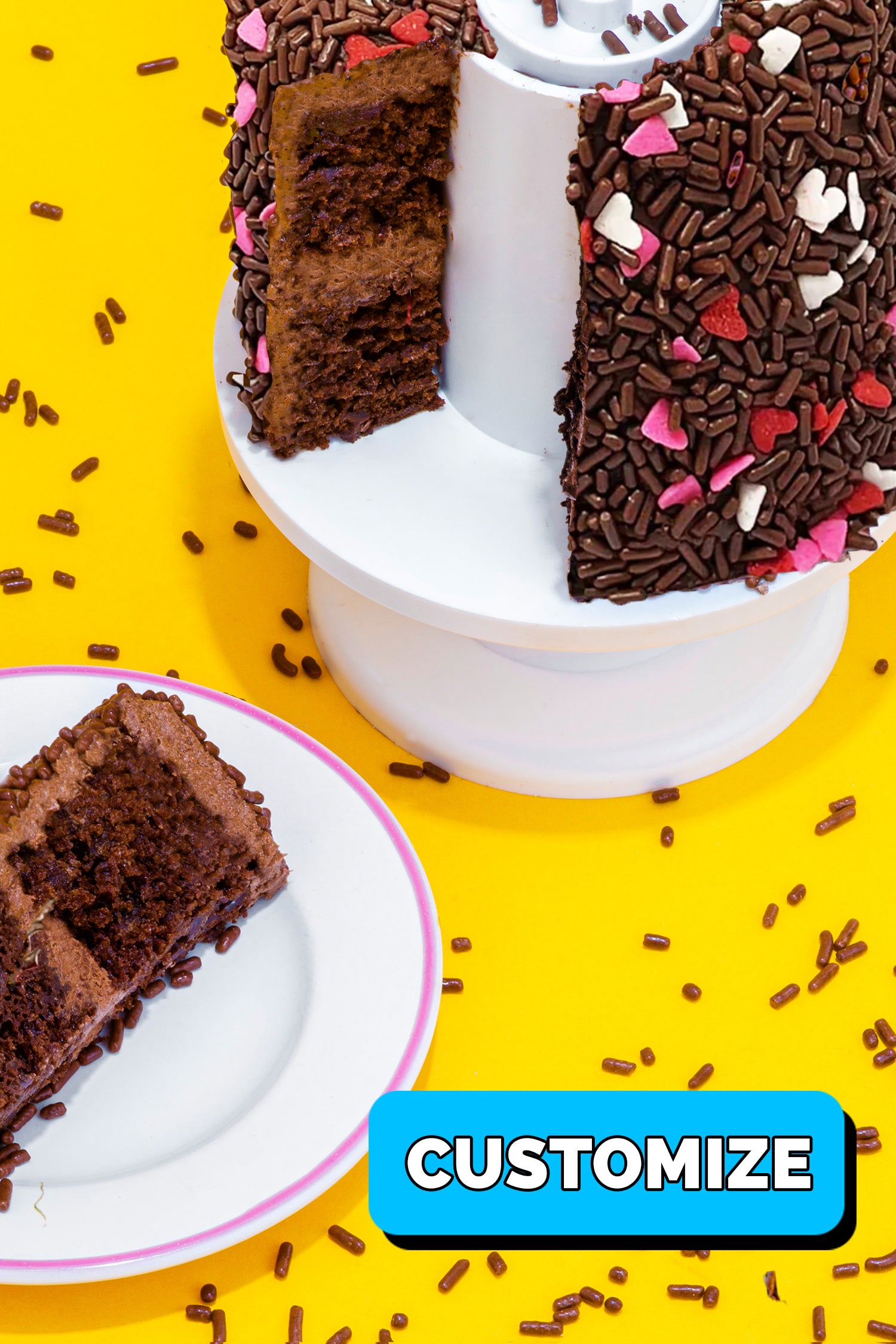4" Chocolate Love Surprise Cake®