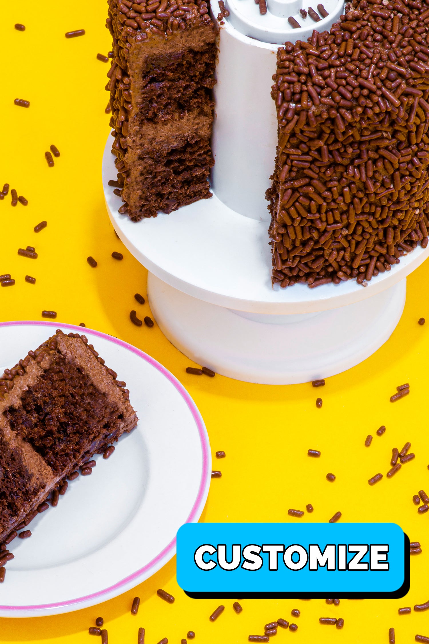 4" Chocolate Chocolate Chip Surprise Cake®