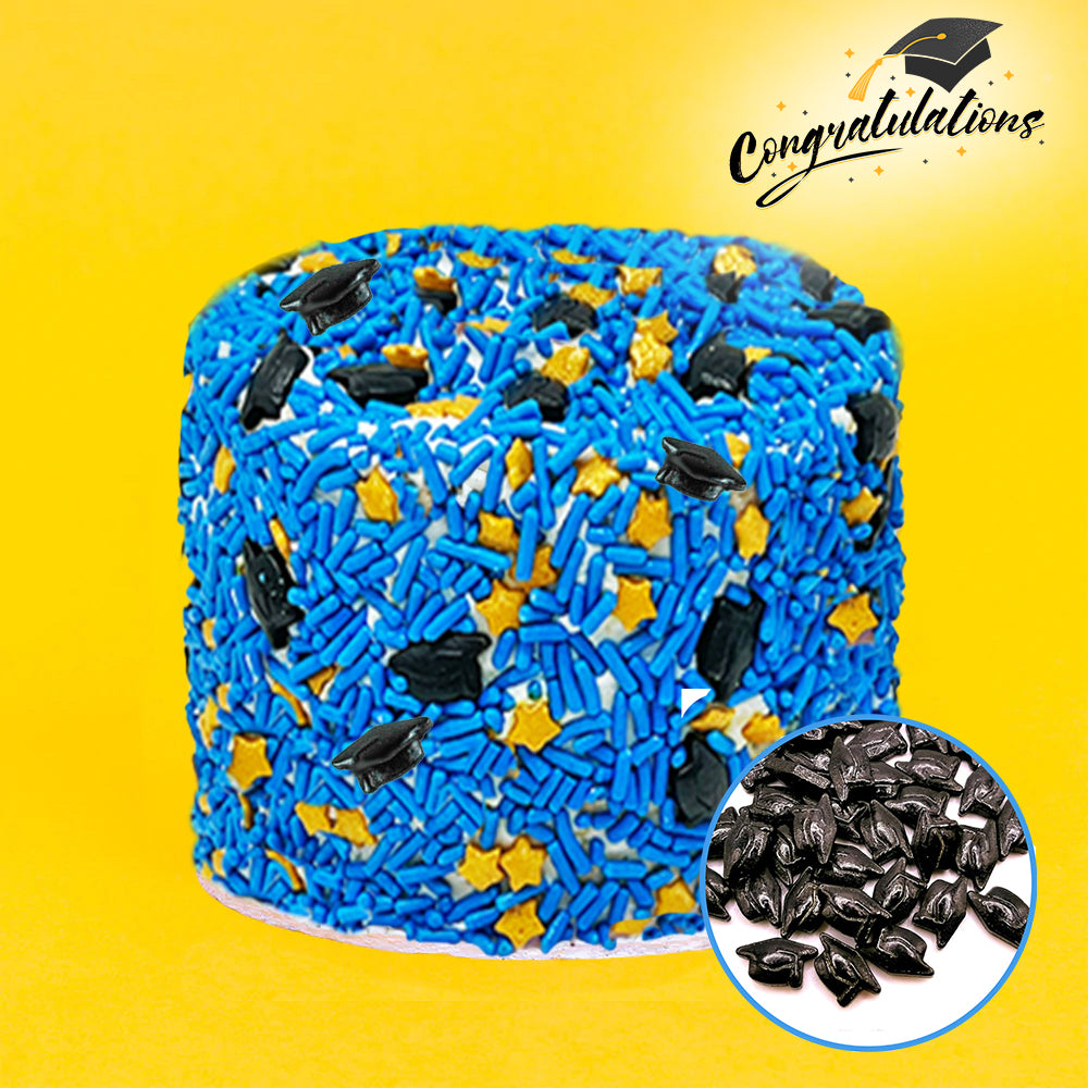 Graduation Box - 4" Vanilla Surprise Cake with Congratulations Confetti Explosion