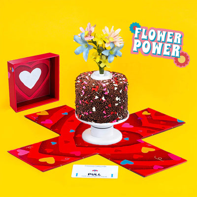 4"- Chocolate Love Flower Power Explosion