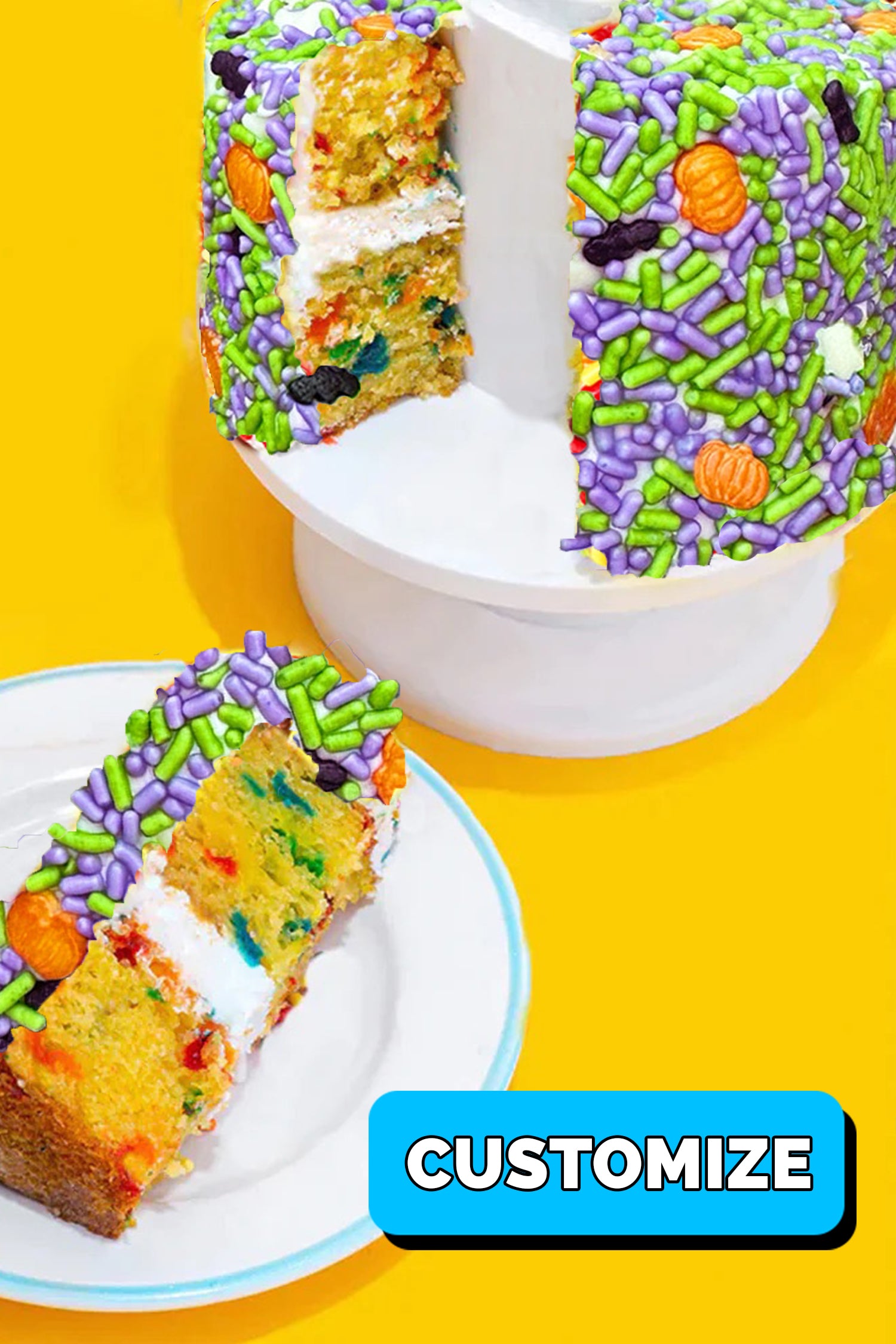 4"  Vanilla Halloween Surprise Cakes®