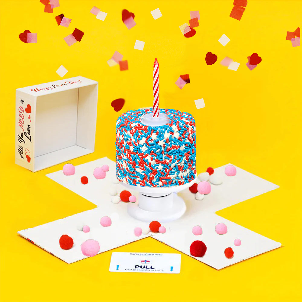 4" American Pride Surprise Cake®