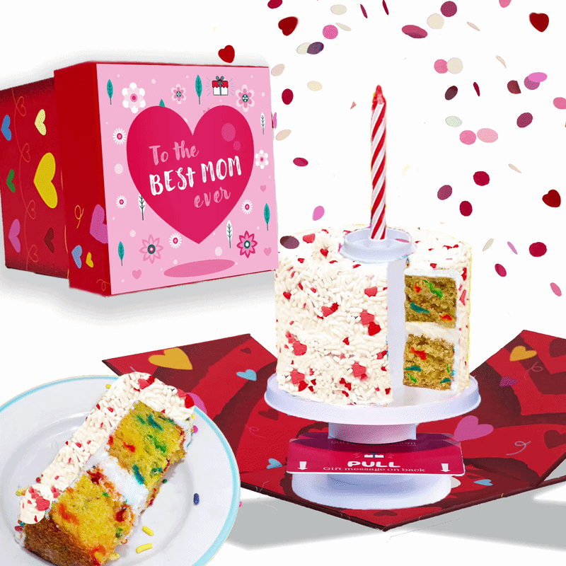 Mother's Day Box - 4" Vanilla Love Surprise Cake®