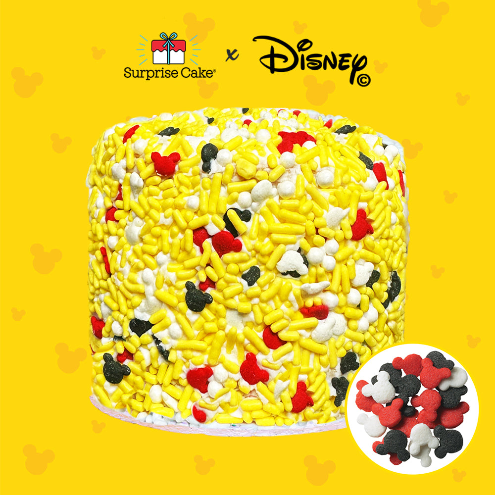 4" Mickey Mouse Vanilla Confetti Surprise Cake® - ©Disney
