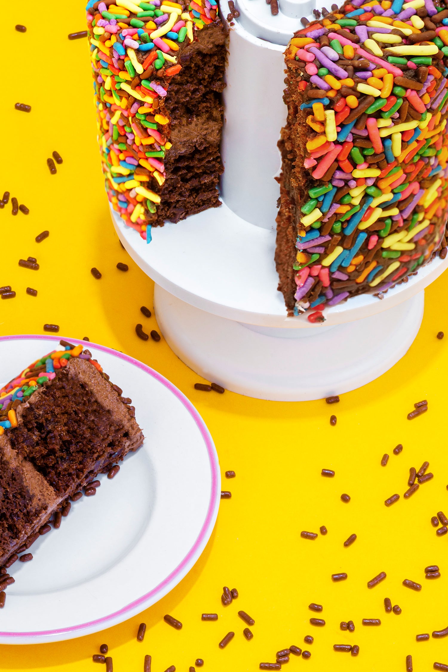 4" Rainbow Chocolate Chocolate Chip Surprise Cake®