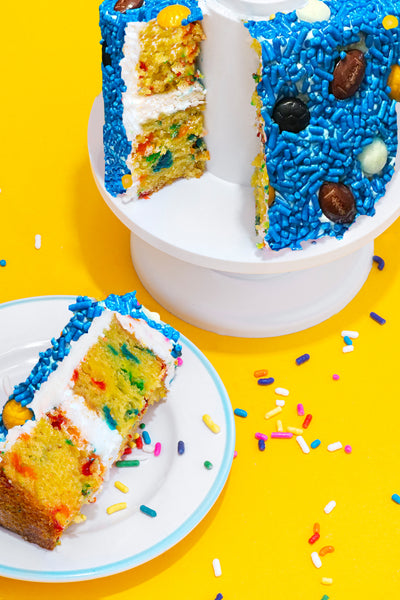 4" Vanilla Sports Balls Surprise Cake®