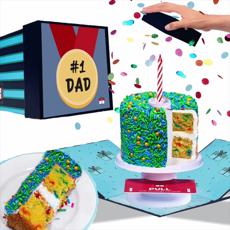Father's Day Box - 4" Father's Day Vanilla Surprise Cake®