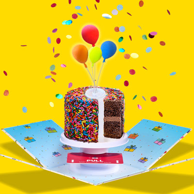 4" Rainbow Chocolate Chocolate Chip Surprise Cake®