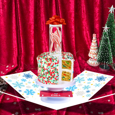 Merry Christmas Box - 4" Vanilla Christmas Surprise Cake Box®