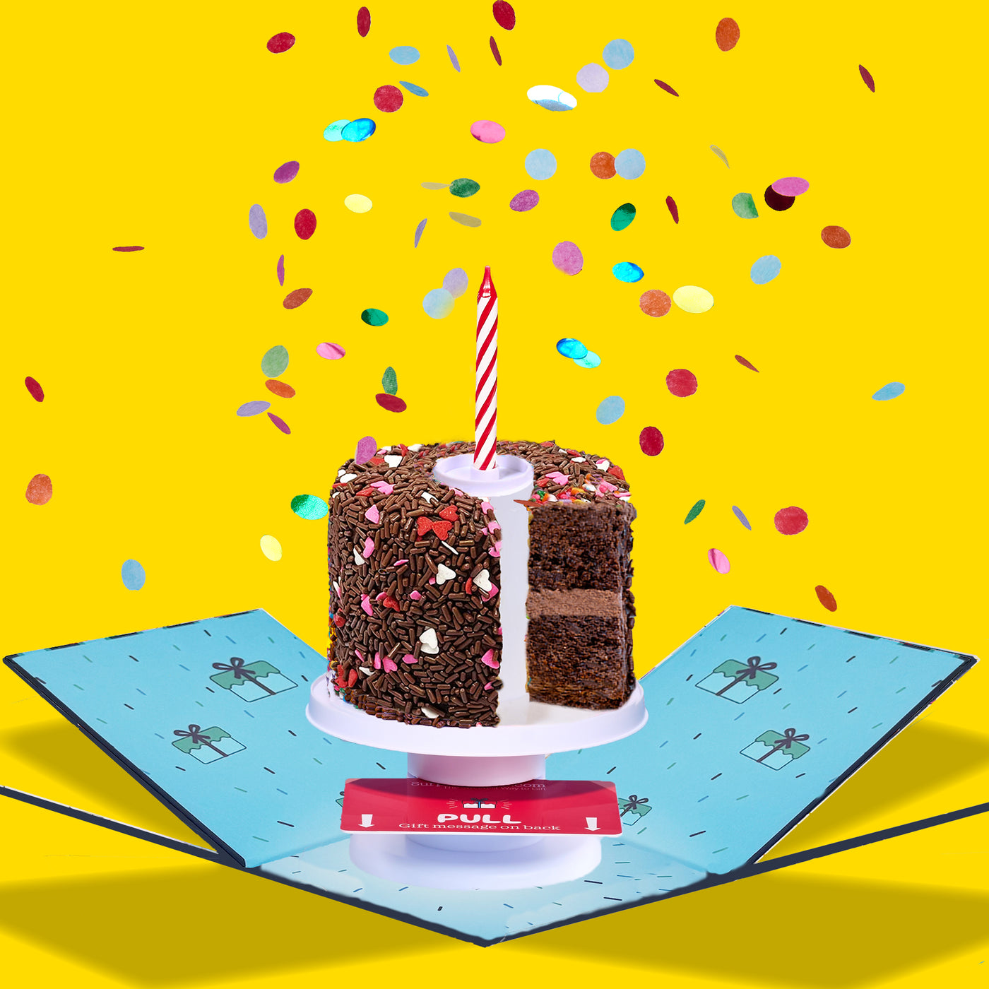 4" Chocolate Love Surprise Cake®