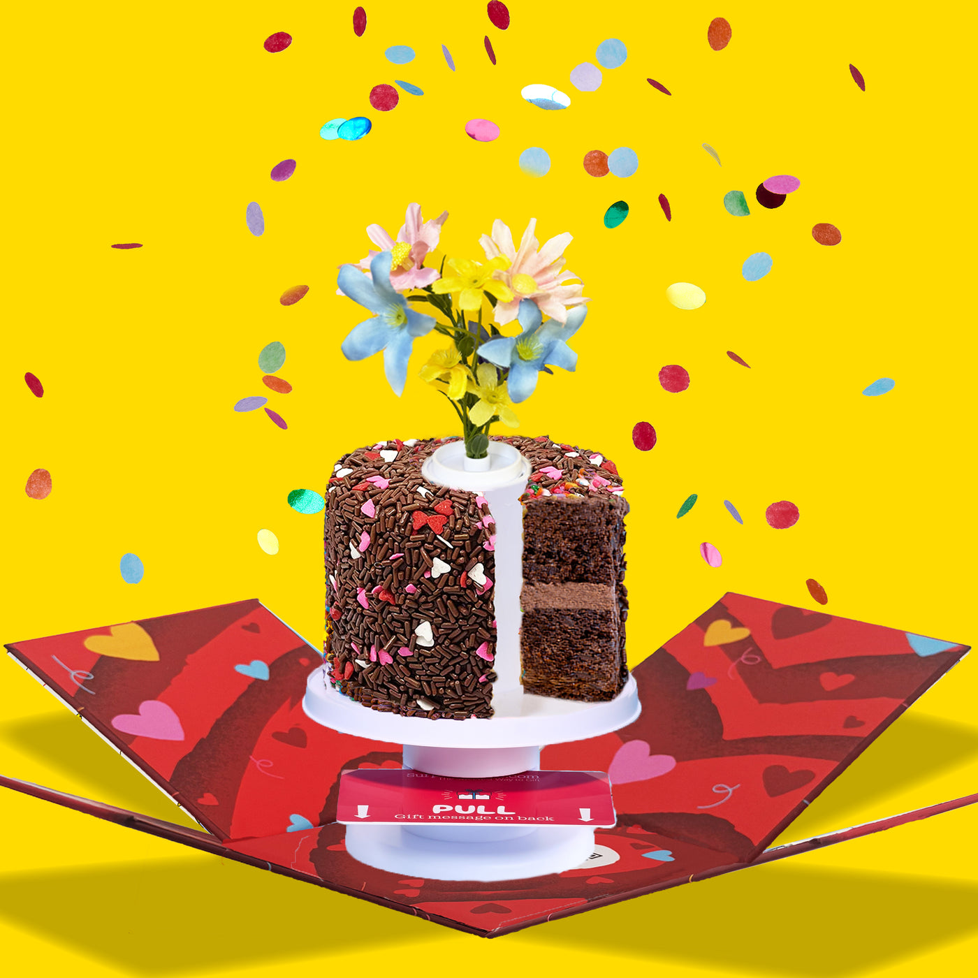 4" Chocolate Love Surprise Cake®