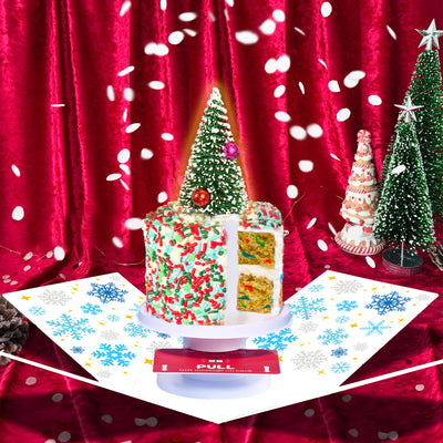 Merry Christmas Box - 4" Vanilla Christmas Surprise Cake Box®