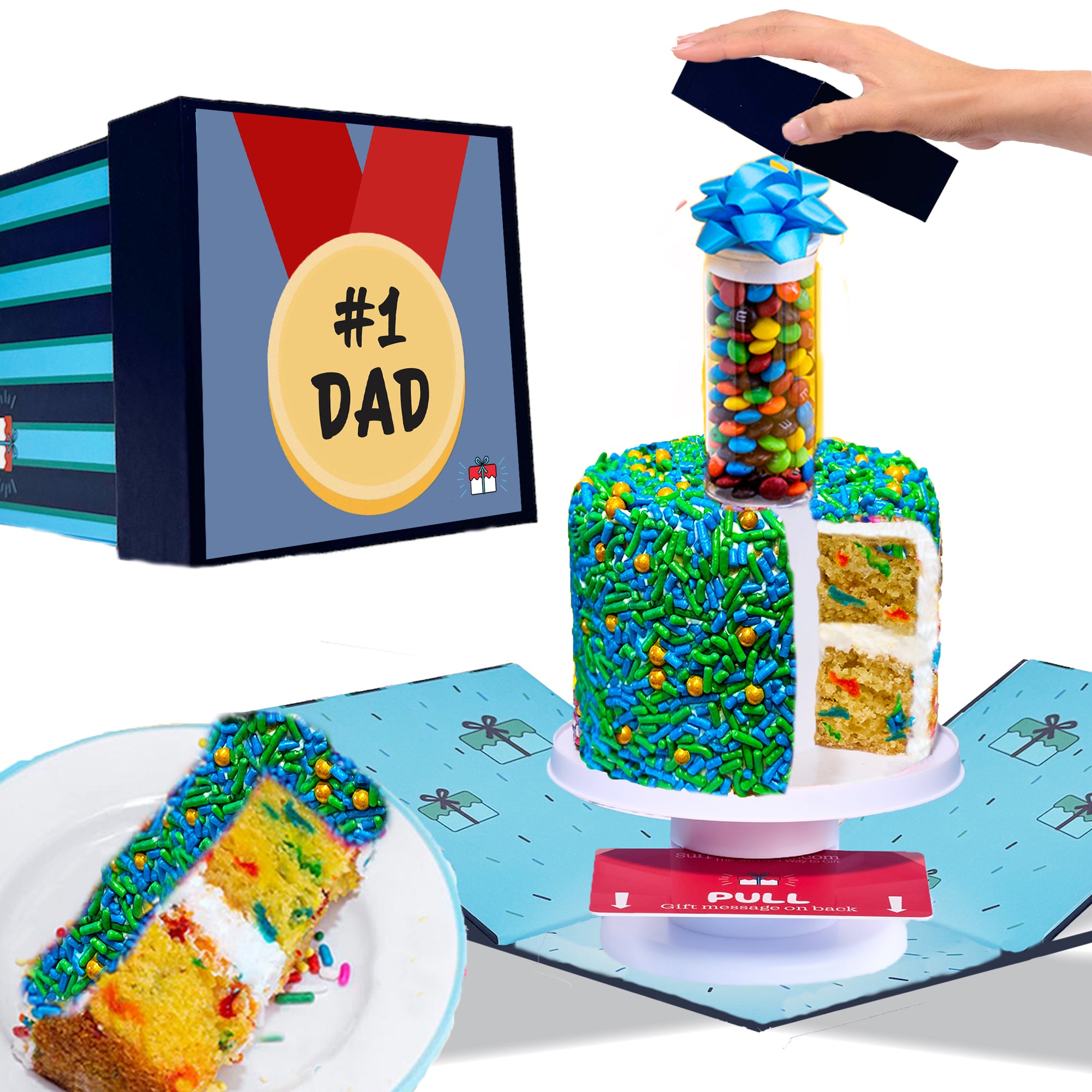 Father's Day Box - 4" Father's Day Vanilla Surprise Cake®