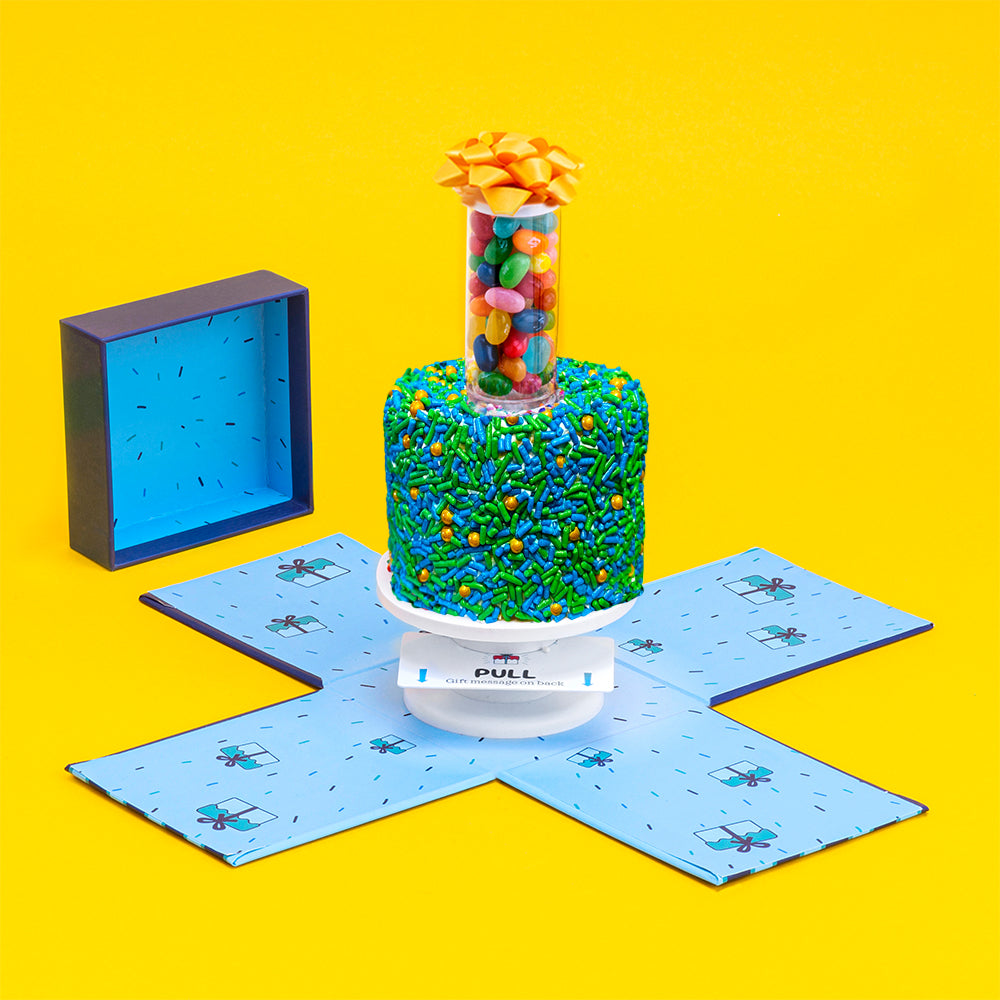 4" Father's Day Vanilla Surprise Cake