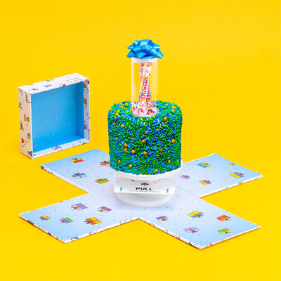 4" Father's Day Vanilla Surprise Cake