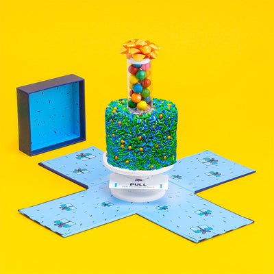 4" Father's Day Vanilla Surprise Cake