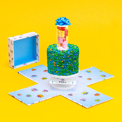 4" Father's Day Vanilla Surprise Cake
