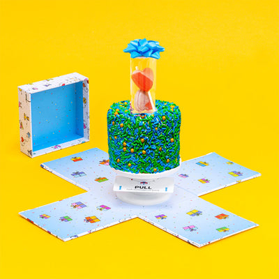 4" Father's Day Vanilla Surprise Cake