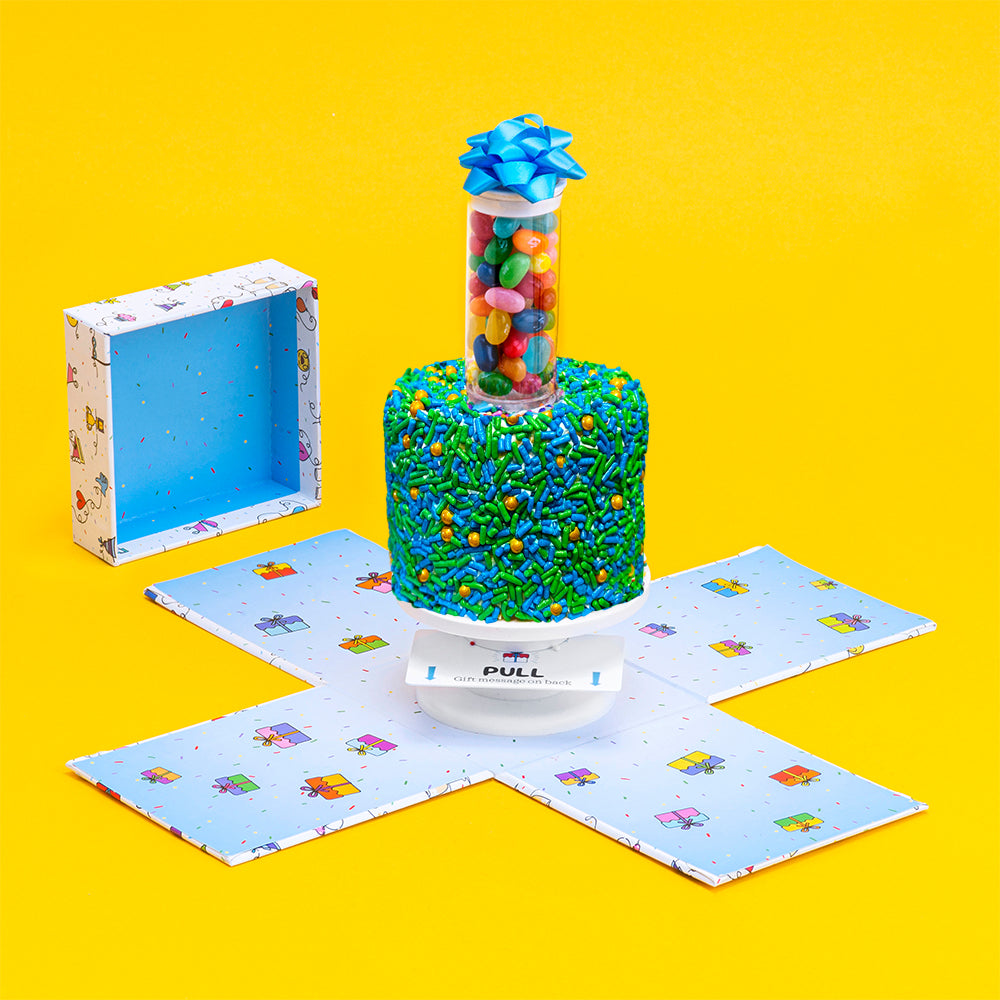 4" Father's Day Vanilla Surprise Cake