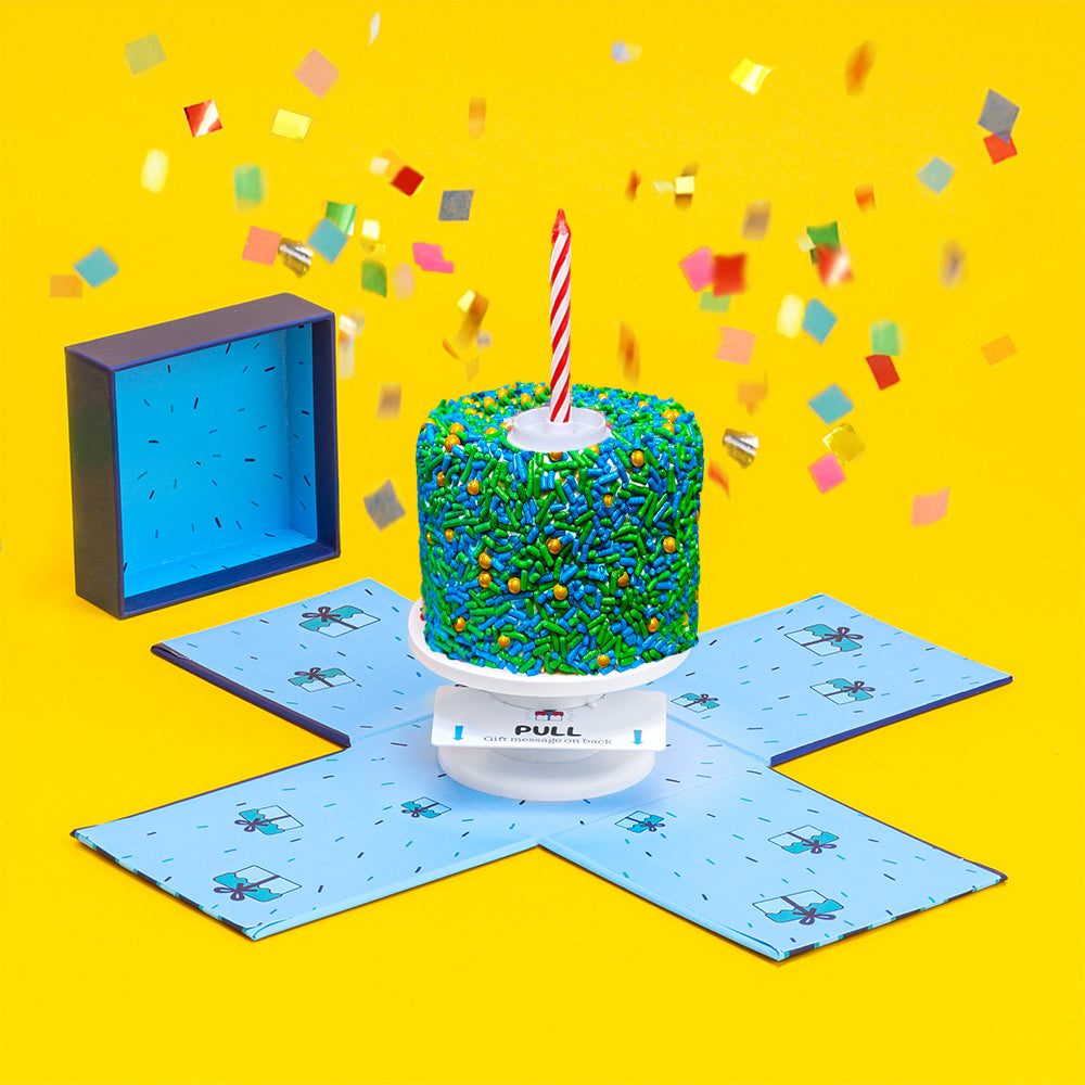 4" Father's Day Vanilla Surprise Cake