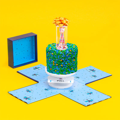 4" Father's Day Vanilla Surprise Cake