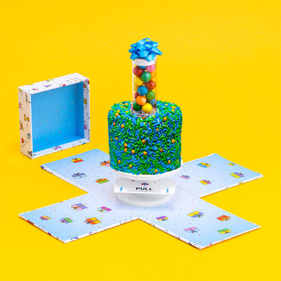 4" Father's Day Vanilla Surprise Cake