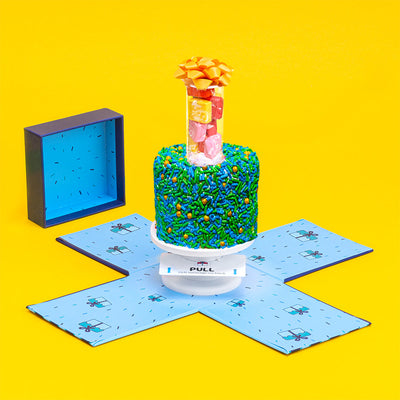 4" Father's Day Vanilla Surprise Cake
