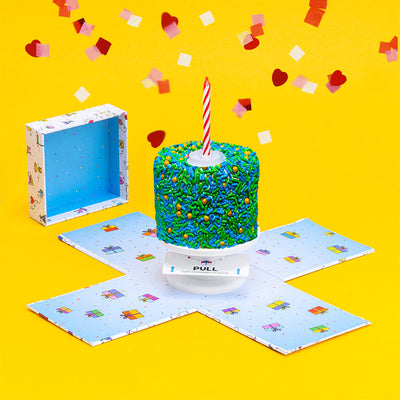 4" Father's Day Vanilla Surprise Cake