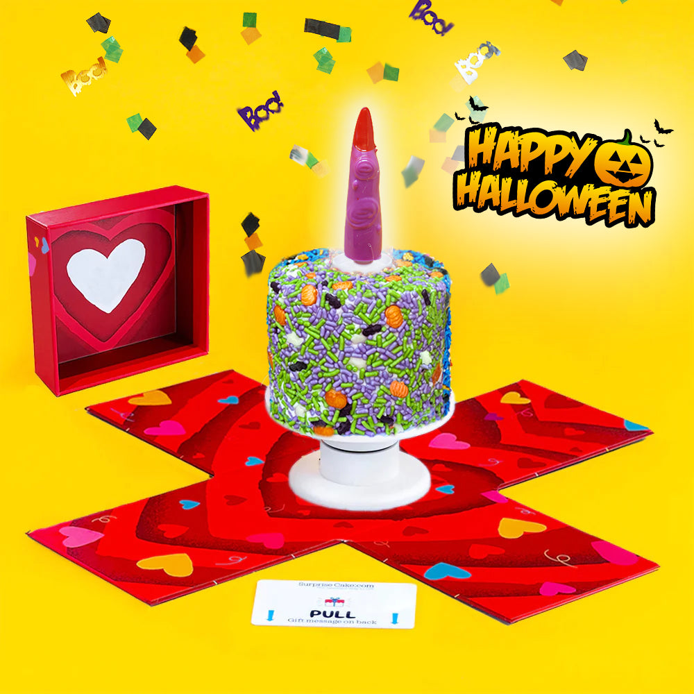 4"  Vanilla Halloween Surprise Cakes®