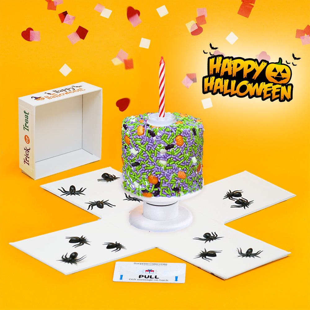 4"  Vanilla Halloween Surprise Cakes®