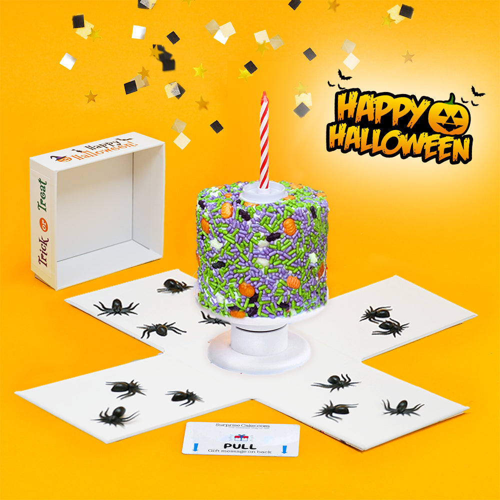 4"  Vanilla Halloween Surprise Cakes®