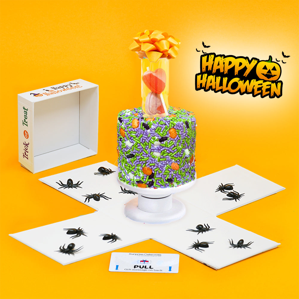 4"  Vanilla Halloween Surprise Cakes®