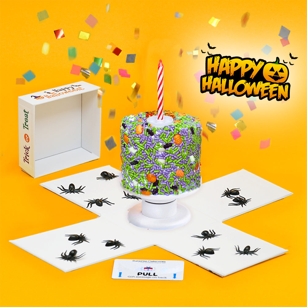 4"  Vanilla Halloween Surprise Cakes®