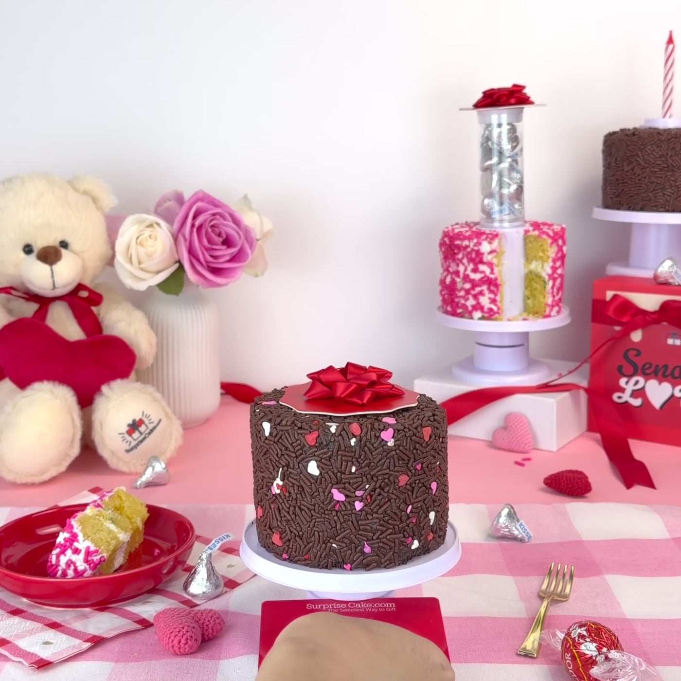 4" Chocolate Chocolate Chip Surprise Cake®