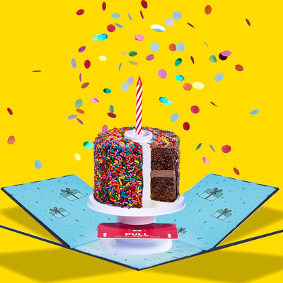 4" Rainbow Chocolate Chocolate Chip Surprise Cake®