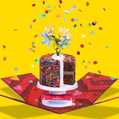 4" Rainbow Chocolate Chocolate Chip Surprise Cake®