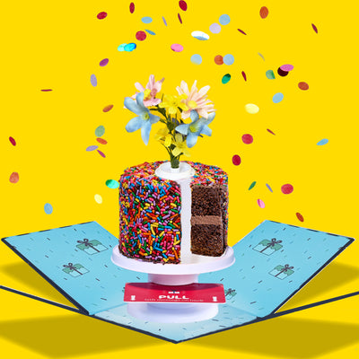 4" Rainbow Chocolate Chocolate Chip Surprise Cake®