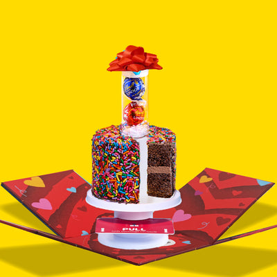 4" Rainbow Chocolate Chocolate Chip Surprise Cake®