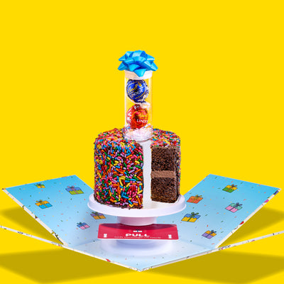4" Rainbow Chocolate Chocolate Chip Surprise Cake®