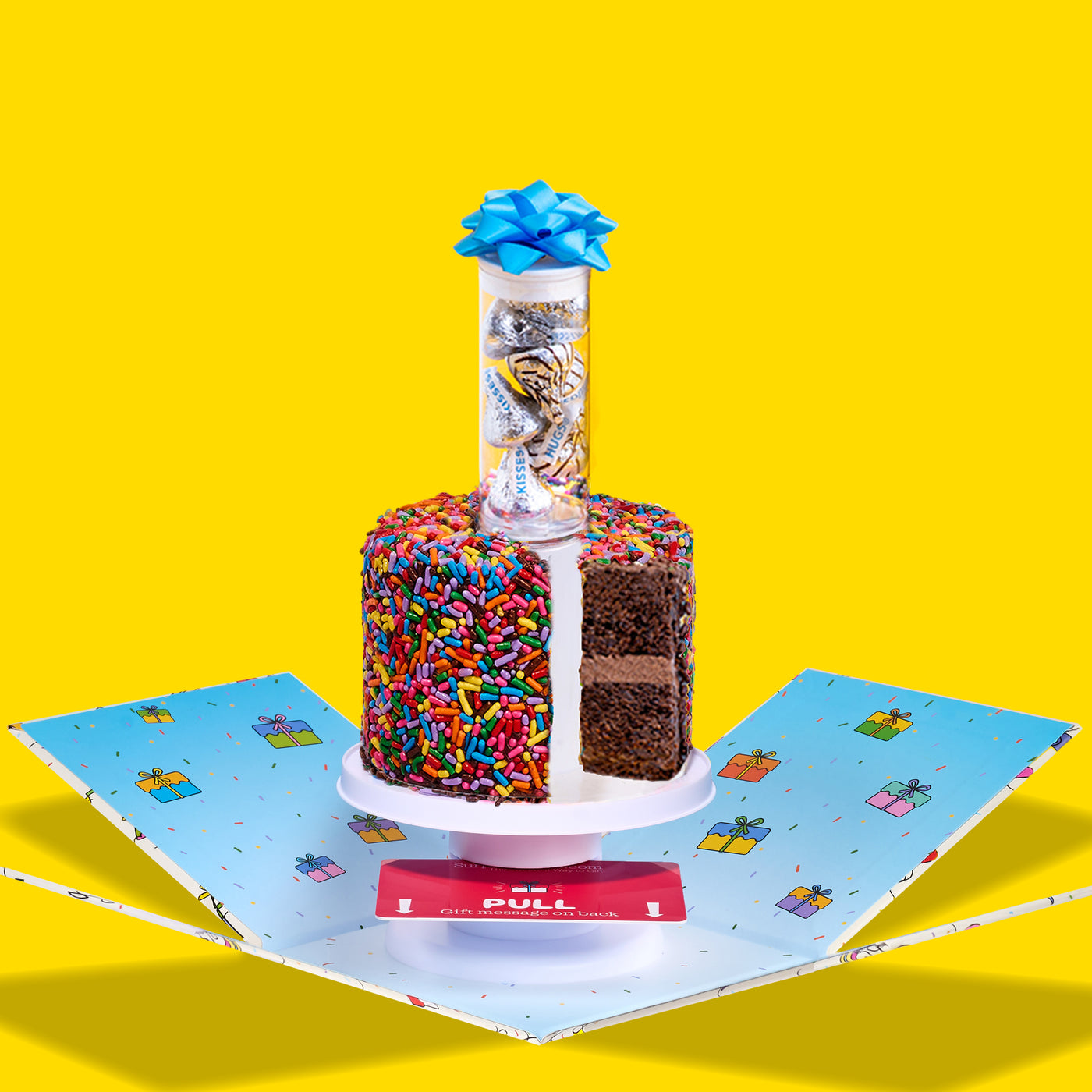 4" Rainbow Chocolate Chocolate Chip Surprise Cake®