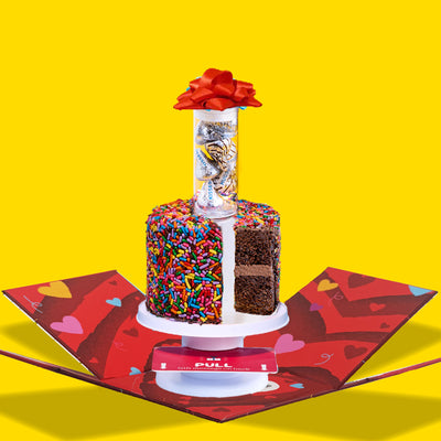 4" Rainbow Chocolate Chocolate Chip Surprise Cake®