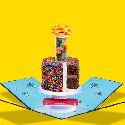 4" Rainbow Chocolate Chocolate Chip Surprise Cake®