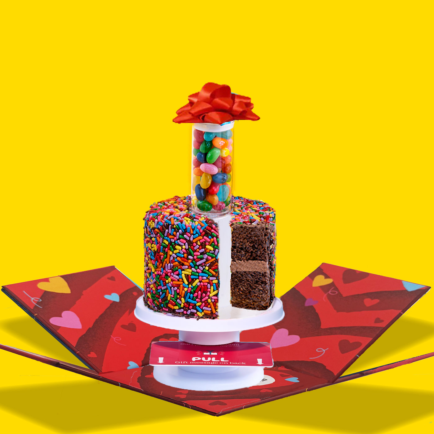 4" Rainbow Chocolate Chocolate Chip Surprise Cake®