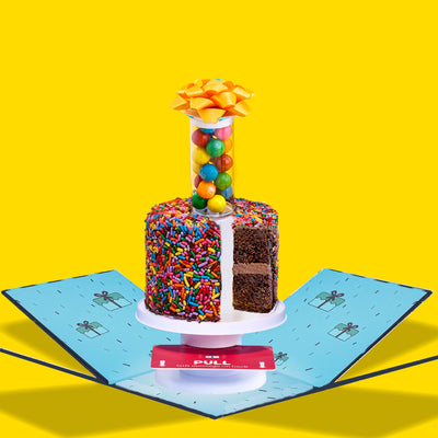 4" Rainbow Chocolate Chocolate Chip Surprise Cake®