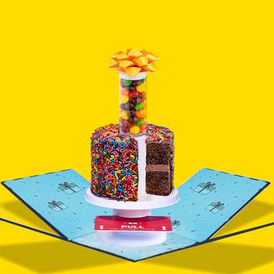 4" Rainbow Chocolate Chocolate Chip Surprise Cake®