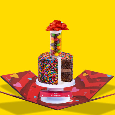 4" Rainbow Chocolate Chocolate Chip Surprise Cake®